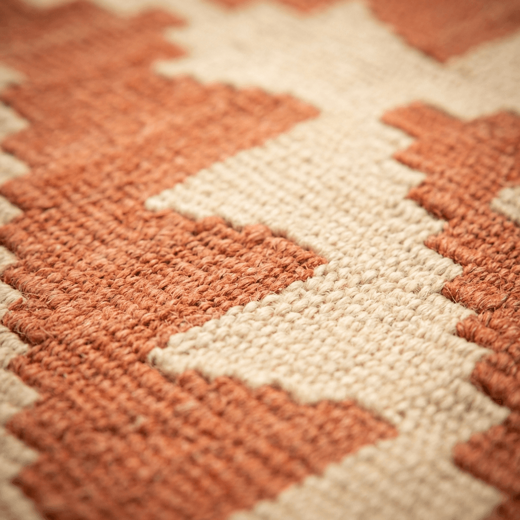 Kelim vloerkleed met traditionele weeftechnieken